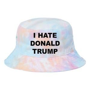 Top That Says I Hate Donald Trump Anti Trump Sucks Tie Dye Newport Bucket Hat