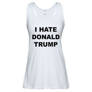 Top That Says I Hate Donald Trump Anti Trump Sucks Ladies Essential Flowy Tank