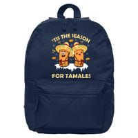 Tis The Season For Tamales Latina Christmas Mexican Funny 16 in Basic Backpack