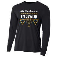 This The Season To Remind Everyone Im Jewish Hanukkah Jewish Cooling Performance Long Sleeve Crew