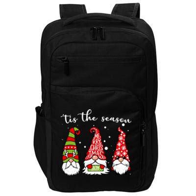 Tis The Season Gnome Christmas Holiday Impact Tech Backpack