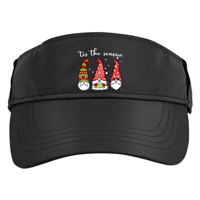Tis The Season Gnome Christmas Holiday Adult Drive Performance Visor