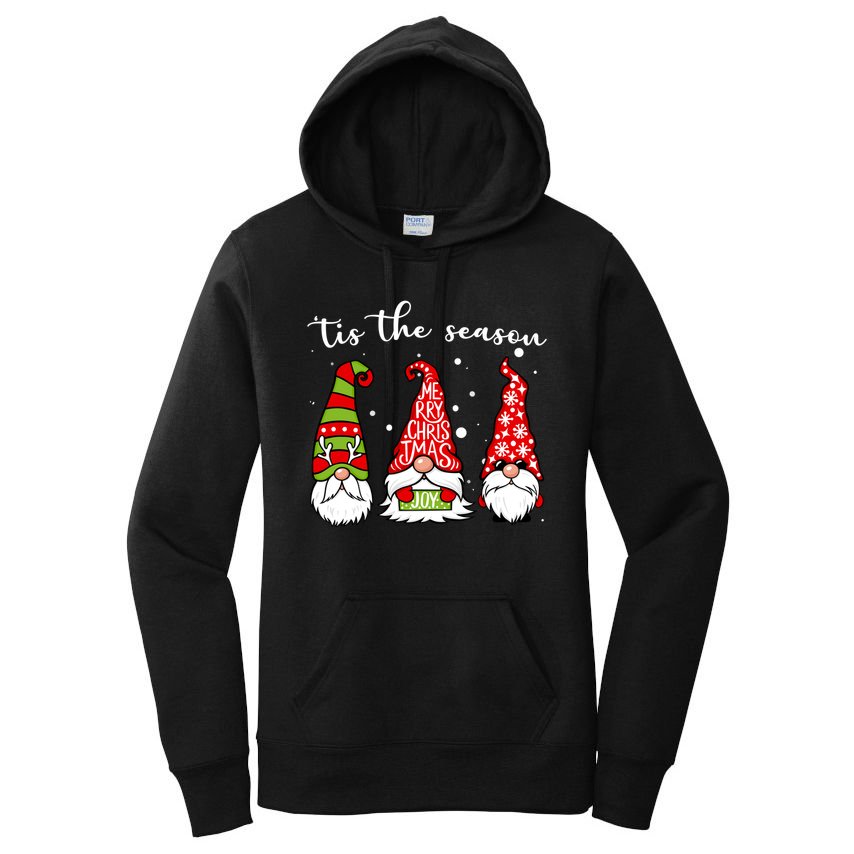 Tis The Season Gnome Christmas Holiday Women's Pullover Hoodie