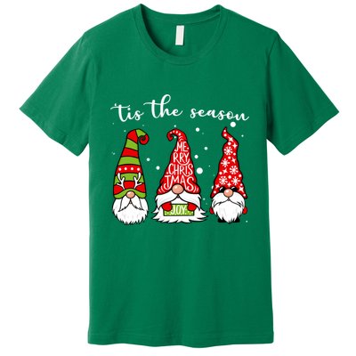 Tis The Season Gnome Christmas Holiday Premium T-Shirt