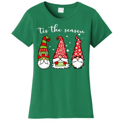 Tis The Season Gnome Christmas Holiday Women's T-Shirt