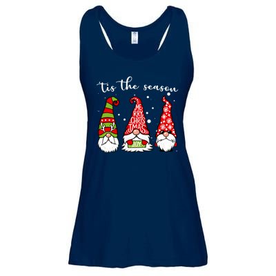 Tis The Season Gnome Christmas Holiday Ladies Essential Flowy Tank