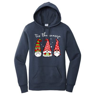 Tis The Season Gnome Christmas Holiday Women's Pullover Hoodie