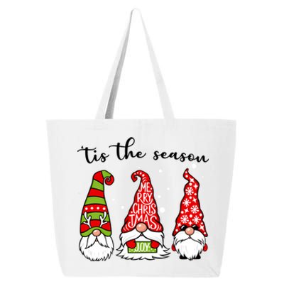 Tis The Season Gnome Christmas Holiday 25L Jumbo Tote