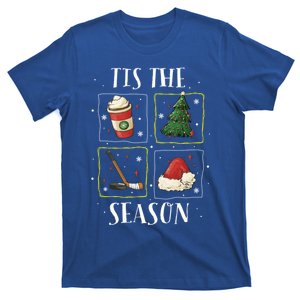 Tis The Season Ice Hockey Christmas Coffee Latte Xmas Tree Gift T-Shirt