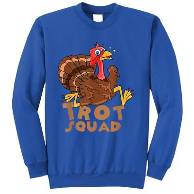 Turkey Trot Squad Funny Running Costume Thanksgiving Lover Gift Sweatshirt