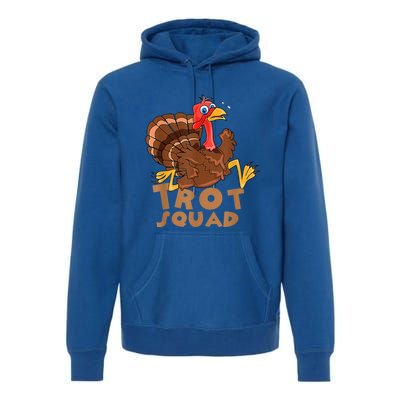 Turkey Trot Squad Funny Running Costume Thanksgiving Lover Gift Premium Hoodie