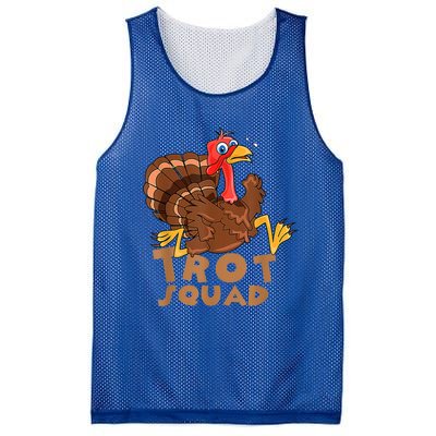 Turkey Trot Squad Funny Running Costume Thanksgiving Lover Gift Mesh Reversible Basketball Jersey Tank