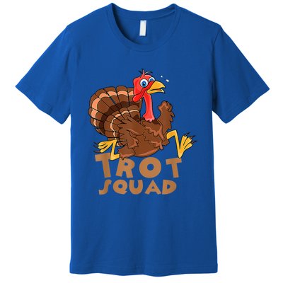 Turkey Trot Squad Funny Running Costume Thanksgiving Lover Gift Premium T-Shirt