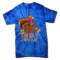 Turkey Trot Squad Funny Running Costume Thanksgiving Lover Gift Tie-Dye T-Shirt