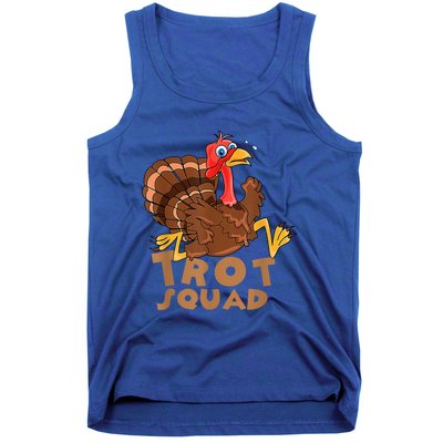 Turkey Trot Squad Funny Running Costume Thanksgiving Lover Gift Tank Top