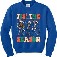 Tis The Season Funny Christmas Skeleton Dancing Merry Xmas Meaningful Gift Kids Sweatshirt