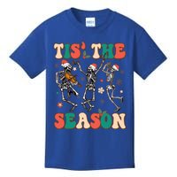 Tis The Season Funny Christmas Skeleton Dancing Merry Xmas Meaningful Gift Kids T-Shirt