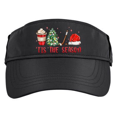 Tis The Season Hockey Christmas Hockey Xmas Tree Ice Hockey Adult Drive Performance Visor