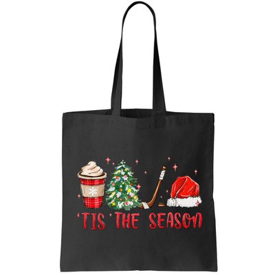Tis The Season Hockey Christmas Hockey Xmas Tree Ice Hockey Bag