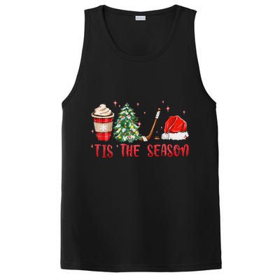 Tis The Season Hockey Christmas Hockey Xmas Tree Ice Hockey PosiCharge Competitor Tank