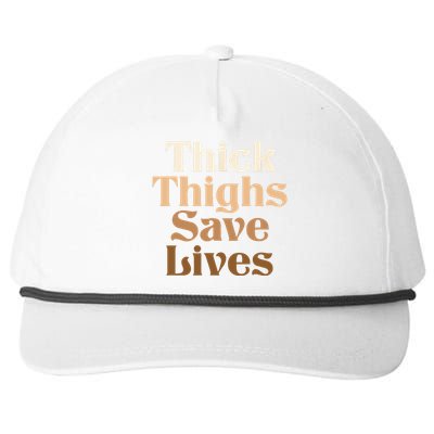 Thick Thighs Save Lives Thick Thighs Save Lives Snapback Five-Panel Rope Hat