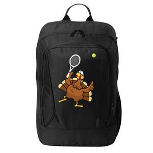 Turkey Tennis Sunset Retro Thanksgiving Sport Gift City Backpack