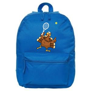 Turkey Tennis Sunset Retro Thanksgiving Sport Gift 16 in Basic Backpack