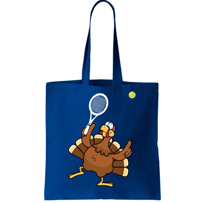 Turkey Tennis Sunset Retro Thanksgiving Sport Gift Tote Bag