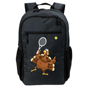 Turkey Tennis Sunset Retro Thanksgiving Sport Gift Daily Commute Backpack