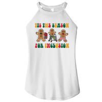 Tis The Season For Inclusion Christmas Gingerbread Xmas Holiday Women's Perfect Tri Rocker Tank