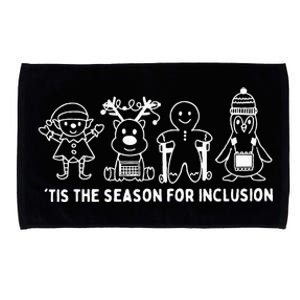 Tis The Season For Inclusion OT PT SLP Therapist Xmas Microfiber Hand Towel