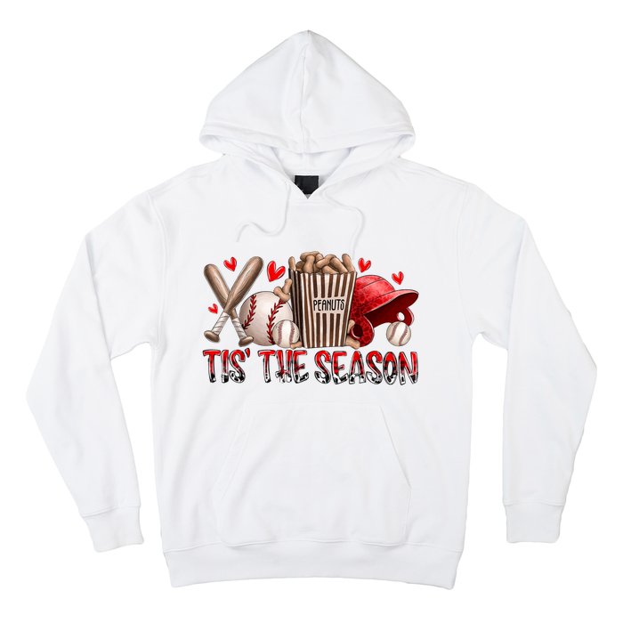 Tis The Season Baseball Game Day Sports Fan Baseball Lover Hoodie