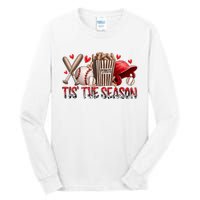 Tis The Season Baseball Game Day Sports Fan Baseball Lover Tall Long Sleeve T-Shirt