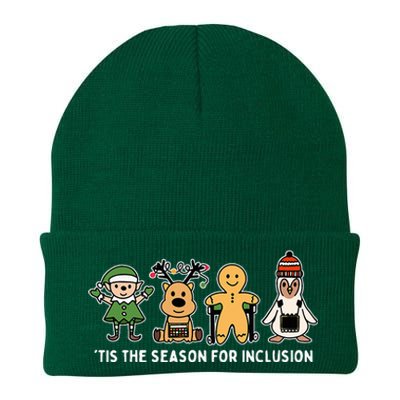 Tis The Season For Inclusion Ot Pt Slp Therapist Christmas Knit Cap Winter Beanie