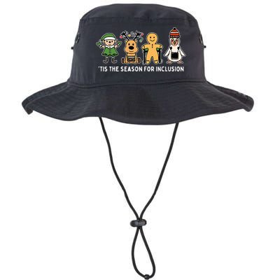 Tis The Season For Inclusion Ot Pt Slp Therapist Christmas Legacy Cool Fit Booney Bucket Hat