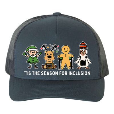 Tis The Season For Inclusion Ot Pt Slp Therapist Christmas Yupoong Adult 5-Panel Trucker Hat