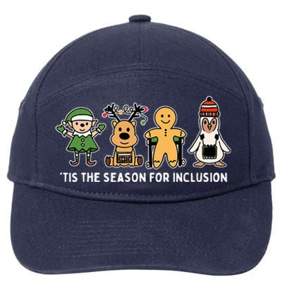 Tis The Season For Inclusion Ot Pt Slp Therapist Christmas 7-Panel Snapback Hat