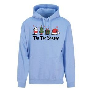 Tis The Season Christmas Holiday Coffee Santa Claus Unisex Surf Hoodie