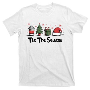 Tis The Season Christmas Holiday Coffee Santa Claus T-Shirt