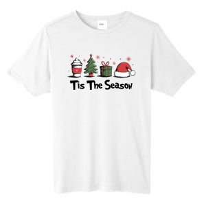 Tis The Season Christmas Holiday Coffee Santa Claus Tall Fusion ChromaSoft Performance T-Shirt