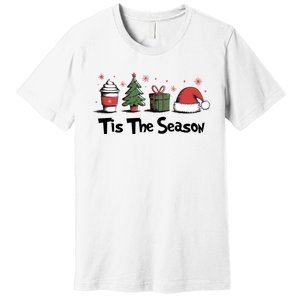 Tis The Season Christmas Holiday Coffee Santa Claus Premium T-Shirt