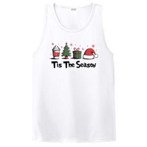 Tis The Season Christmas Holiday Coffee Santa Claus PosiCharge Competitor Tank