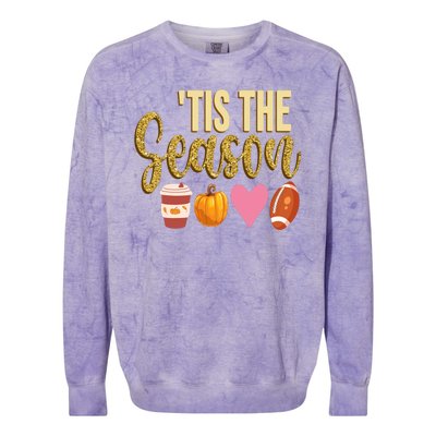 Tis The Season Fall Lover Cute Colorblast Crewneck Sweatshirt