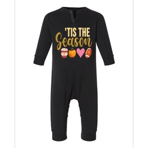 Tis The Season Fall Lover Cute Infant Fleece One Piece