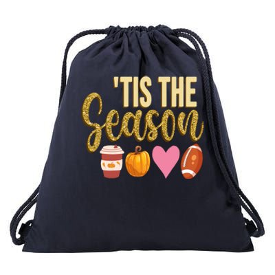 Tis The Season Fall Lover Cute Drawstring Bag