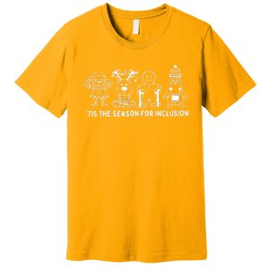 Tis The Season For Inclusion OT PT SLP Therapist Xmas Premium T-Shirt