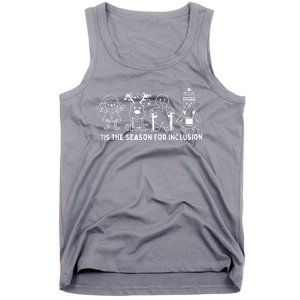 Tis The Season For Inclusion OT PT SLP Therapist Xmas Tank Top