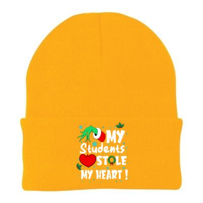 Tis The Season Christmas Funny My Students Stole My Heart Knit Cap Winter Beanie