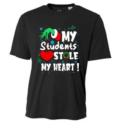 Tis The Season Christmas Funny My Students Stole My Heart Cooling Performance Crew T-Shirt