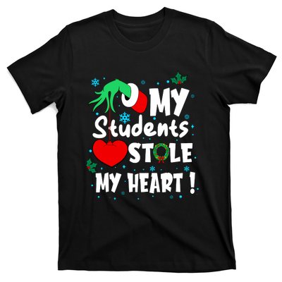 Tis The Season Christmas Funny My Students Stole My Heart T-Shirt